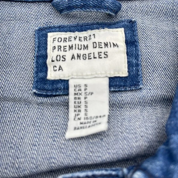 Forever 21 Denim Jacket. Size S - Picture 9 of 11